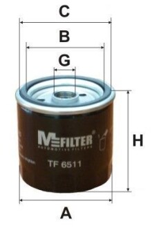 Фільтр масляний Toyota Corola/Camry/Avensis M-FILTER TF 6511