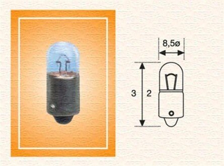 Автолампа 24V-3W MAGNETI MARELLI 002894200000