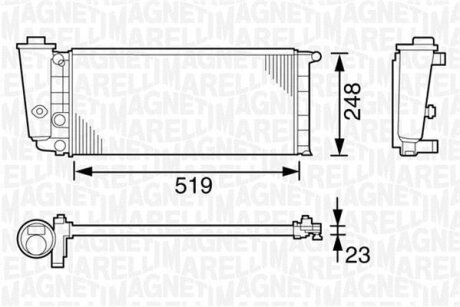 Радіатор FIAT PANDA FIRE/ LANCIA Y10 [] MAGNETI MARELLI 350213101000