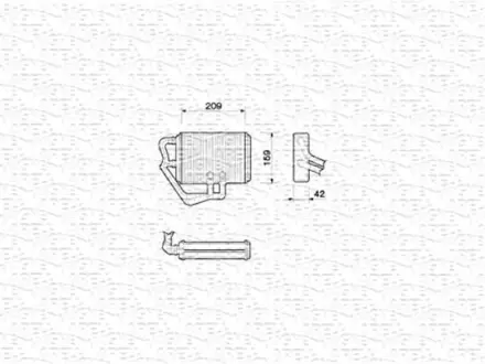 HEATER радіатор FIAT NUOVA PUNTO [] MAGNETI MARELLI 350218065000