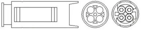 BMW лямбда-зонд (4 конт.) E46/39 2.0/3.0 98- MAGNETI MARELLI 466016355079