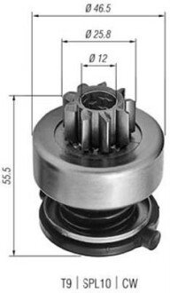 Бендикс (z=9) SEAT 1,4D VW Polo 1,3D/1,4D MAGNETI MARELLI 940113020254