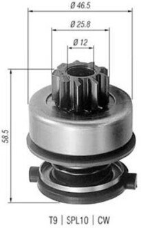 Бендикс (z=9) FORD 2,8 SAAB 2,0/2,3 [] MAGNETI MARELLI 940113020259