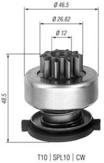 Бендикс (z=10) FORD 1,2-1,6i: Fiesta, Focus 95- [] MAGNETI MARELLI 940113020309