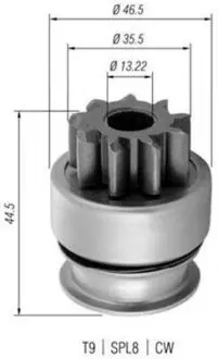 Бендикс (z=9) Opel Movano,Renault Master 2.5/2.8 DTi MAGNETI MARELLI 940113020369