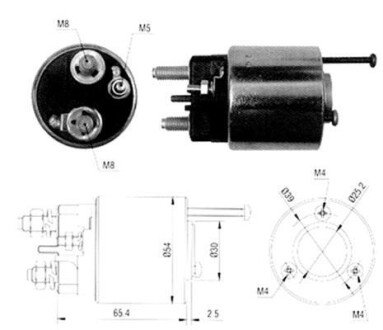 Соленоїд Citroen,Renault - VALEO [] MAGNETI MARELLI 940113050065