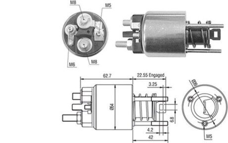 Втягувальне реле BMW E36/46 - [] MAGNETI MARELLI 940113050423