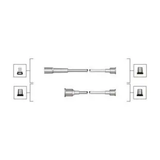 Комплект високовольтних проводів EQ OPEL OMEGA 1.8, 2.0 [] MAGNETI MARELLI 941319170113