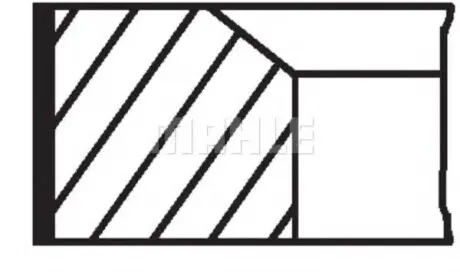 Кільця поршневі MB Sprinter 2.2CDI OM651 (83.25mm/+0.25) (2-1.75-2) MAHLE / KNECHT 001RS001110N1