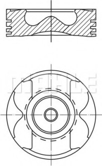 Поршень с кольцами MAHLE / KNECHT 004 56 02