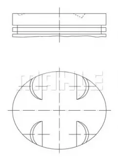 Поршень MAHLE / KNECHT 0052401