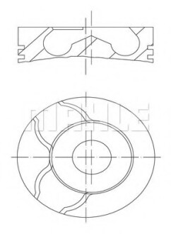 Поршень Doblo 1.9JTD (82.4mm) MAHLE / KNECHT 0101501 (фото 1)