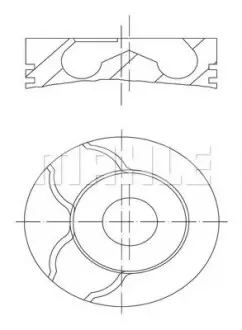 Поршень Opel Astra H/Fiat Doblo 1,9 JTD 05- (82.6mm/+0.6) MAHLE / KNECHT 0101502