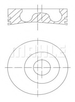 Поршень MAHLE / KNECHT 0102700