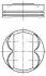 Поршень MAHLE / KNECHT 011 PI 00105 000 (фото 1)