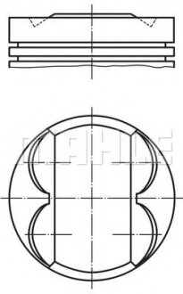 Поршень Opel Astra H/J/Insignia/Zafira 1.8 05- (81.00mm/STD) MAHLE / KNECHT 011 PI 00105 002