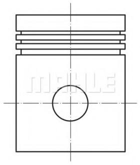 Поршень Opel Astra G/H/Vectra B/C 1.8 16V 95-05 (81.00mm/+0.50) MAHLE / KNECHT 012 02 01 (фото 1)