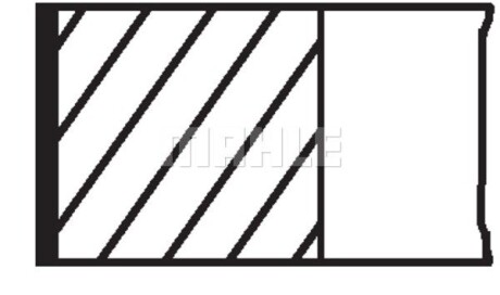 Кольца поршневые OPEL 81.0 (1.2/1.2/2) X18XE1/Z18XE/Z18XEL/Z18XER (выр-во Mahle) MAHLE / KNECHT 01202N1