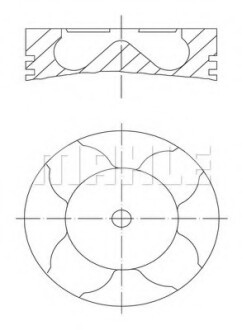 Поршень Opel Astra/Combo Y17dt/Y17dtl (79.5mm/+0.5) MAHLE / KNECHT 012 11 03