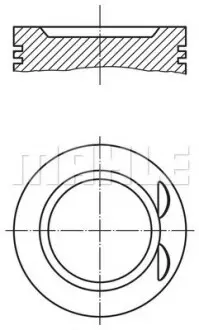 Поршень MAHLE / KNECHT 022 06 01 (фото 1)