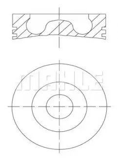Поршень AUDI/SEAT/SKODA/VW 2.0 TDI 03-13 (81.51mm/+0.5) MAHLE / KNECHT 0280202