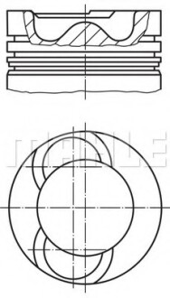 Поршень MAHLE / KNECHT 028 09 02 (фото 1)