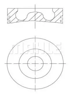 A_Поршень Mahle AUDI/VW A4,A6,A8,Q7,Phaeton,Touareg 3,0TDI 04- MAHLE / KNECHT 0281600