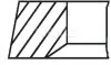 A_Комплект поршневих кілець Mahle VW MAHLE / KNECHT 03020V1 (фото 2)