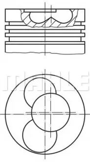 Поршень MAHLE / KNECHT 030 40 00
