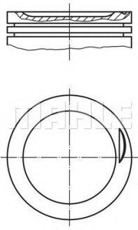 Поршень Mahle AUDI A4,A6 2,0 00-08 MAHLE / KNECHT 0308300 (фото 1)