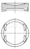 Поршень з кільцями VAG 76,76 1,6i 16V ATN/AUS/AZD (Mahle) MAHLE / KNECHT 030 99 01 (фото 1)