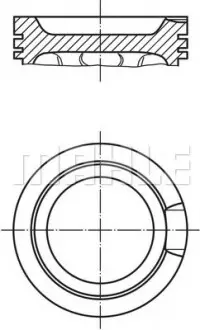 Поршень MAHLE / KNECHT 033 16 02