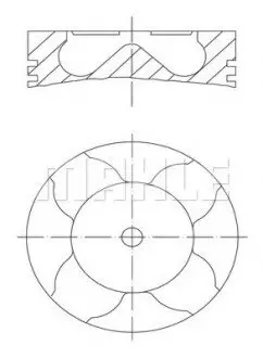 A_Поршень Mahle AUDI MAHLE / KNECHT 0334112