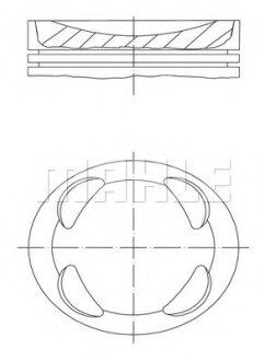 Поршень CITROEN BERLINGO/PEUGEOT 308 1.6 07- (77.5mm) MAHLE / KNECHT 081 PI 00104 002