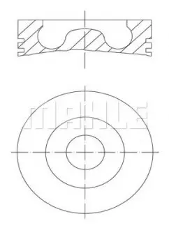 Поршень BMW X5 (E70)/X6 (E71/E72) 08-10 (84.00mm/STD) M57 MAHLE / KNECHT 081 PI 00105 000