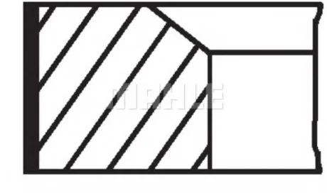 77,2 (STD) 1,75-1,75-3 Комплект поршньових кілець HYUNDAI ACCENT IV, ELANTRA IV, ELANTRA V, ELANTRA VI, I20 I, I30, I40 I, I40 I CW, IX20, IX35, TUCSON KIA CARENS III, CARENS IV 1.6D/1.7D 06.05- MAHLE / KNECHT 681RS001050N0