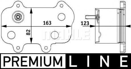 Масляний радiатор MAHLE / KNECHT CLC 61 000P