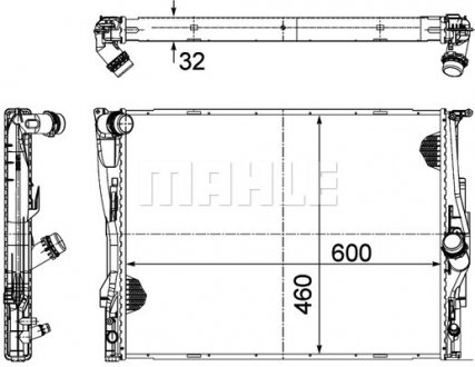 Радиатор охлаждения MAHLE / KNECHT CR 1711 000P