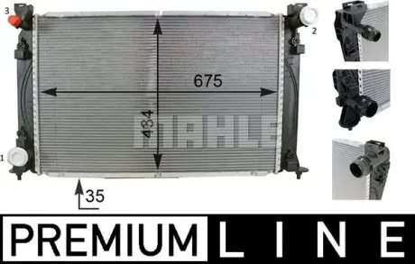 Радіатор охолодження MAHLE / KNECHT CR 79 000P