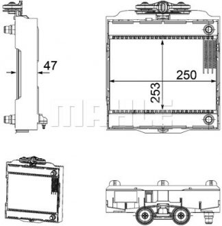 Радиатор охлаждения BMW 5 (F10)/7 (F01-F04) 08-16 N54/N55/N57/N63 MAHLE / KNECHT CR 923 000P