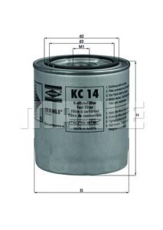 Топливный фильтр MAHLE / KNECHT KC14