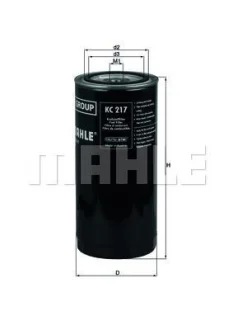 Фільтр паливний Mahle DAF/IVECO MAHLE / KNECHT ="KC217"