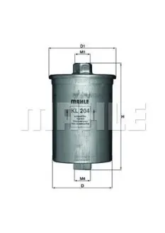 Топливный фильтр MAHLE / KNECHT KL204