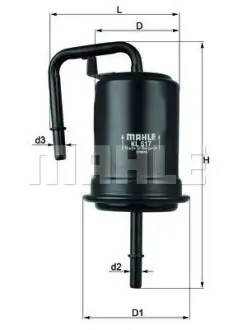Топливный фильтр MAHLE / KNECHT KL517