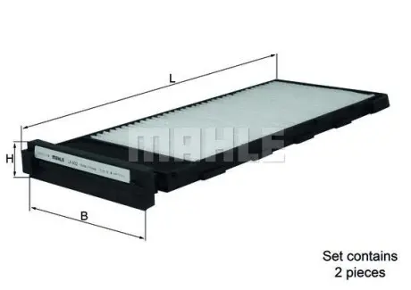 Фільтр салону MAHLE / KNECHT LA932/S