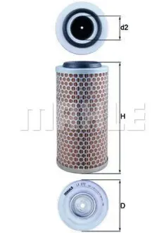 Воздушный фильтр MAHLE / KNECHT LX272