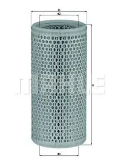 Повітряний фільтр MAHLE / KNECHT LX502