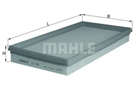 Повітряний фільтр MAHLE / KNECHT LX59