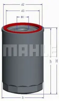Фильтр масла MAHLE / KNECHT OC 1