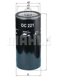 Фильтр масляный MAHLE / KNECHT OC221